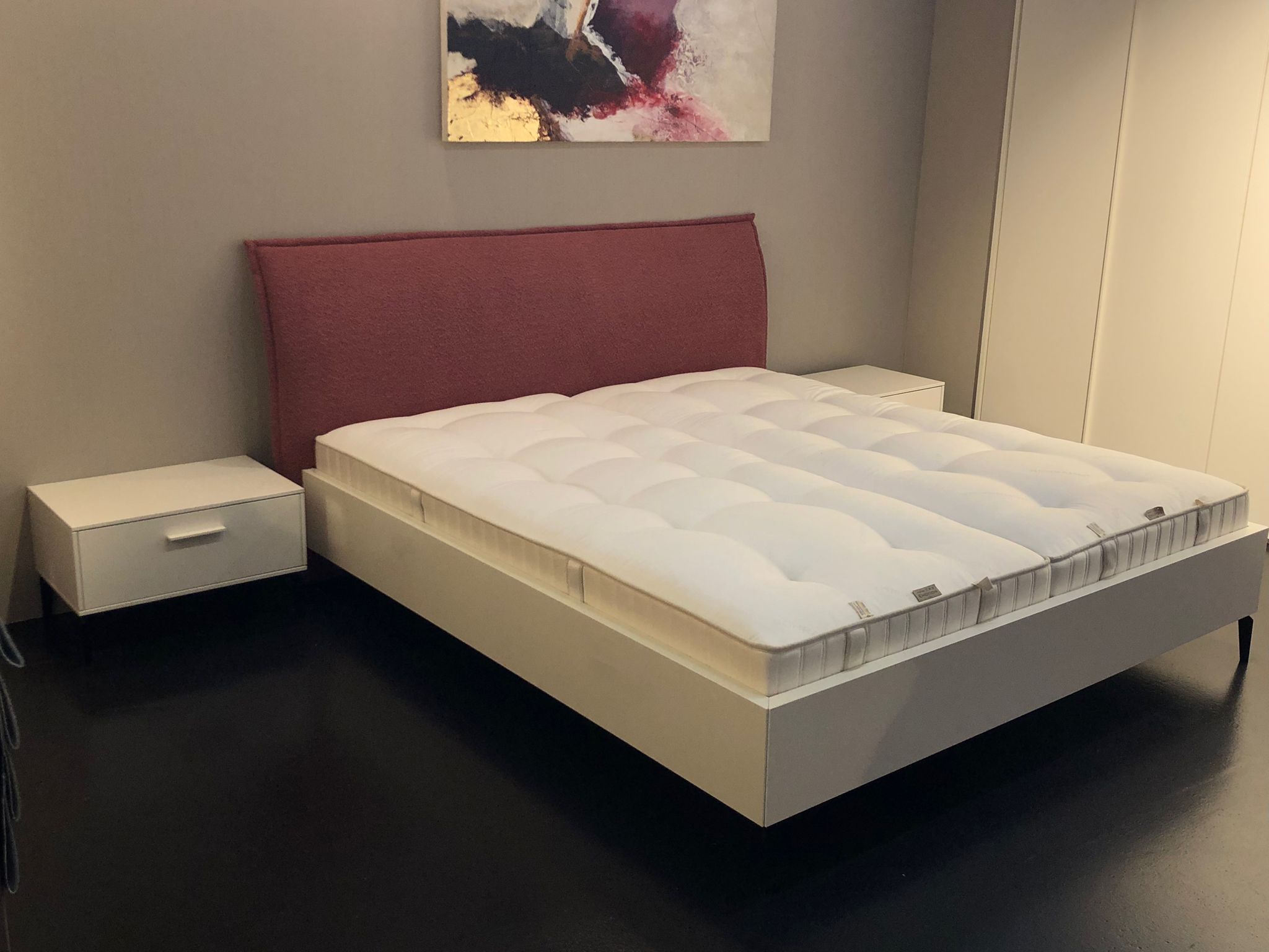 Bett mit Nachtkonsolen Cilento - C 